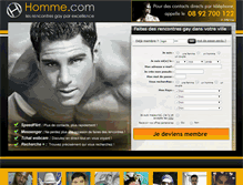 Tablet Screenshot of homme.com